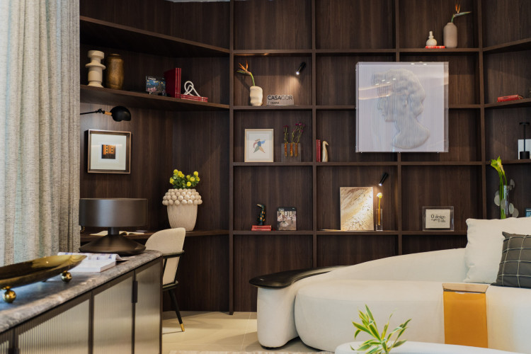 Espaços da Casa Cor 2025. Na foto, o espaço "Casa Cacho Por Fina Casa", da arquiteta Paloma Estrela.