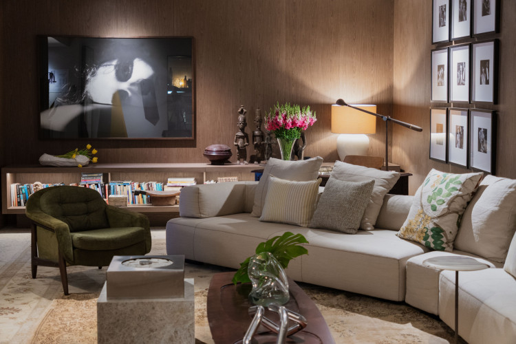 Espaços da Casa Cor 2025. Na foto, o espaço "Sala de Suzaninha", do arquiteto Érico Monteiro.