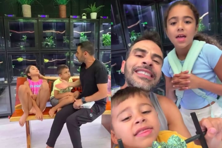 O homem desenvolveu seu interesse por répteis ainda na infância e garante que, apesar do número expressivo, os animais não representam perigo para a família.