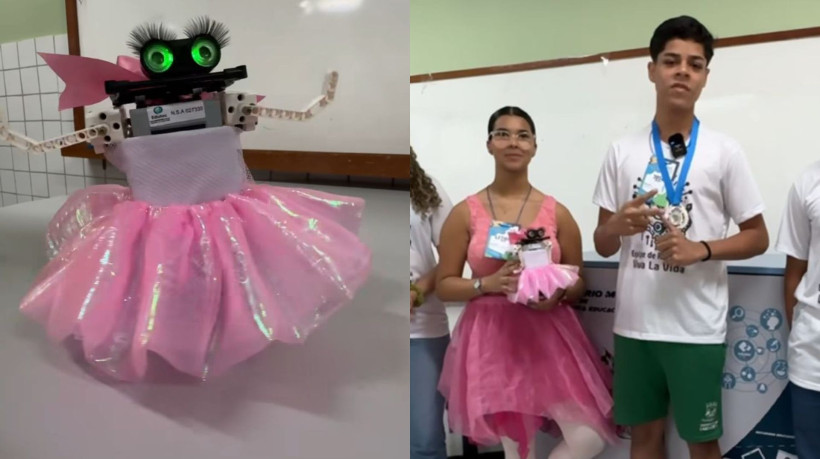 O projeto de robótica começou em maio, quando a escola recebeu kits da Prefeitura de Cariacica, cidade do Espírito Santo.