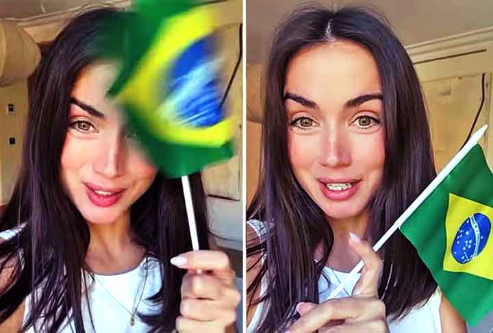 Querida pelo público brasileiro, a cubana chegou a tentar arranhar o português em novembro de 2024 ao anuncior que participaria da CCXP24, o maior festival de cultura pop do mundo, em São Paulo. De quebra, ela agitou uma bandeirinha do Brasil. 