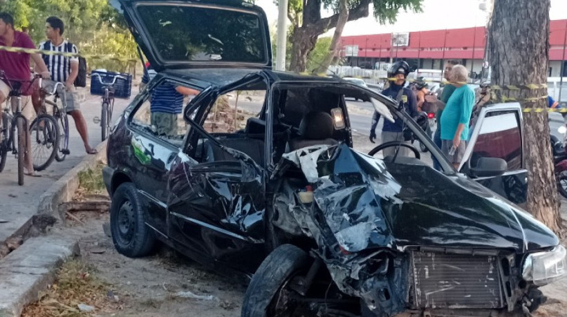 Acidente registrado no bairro Pici 