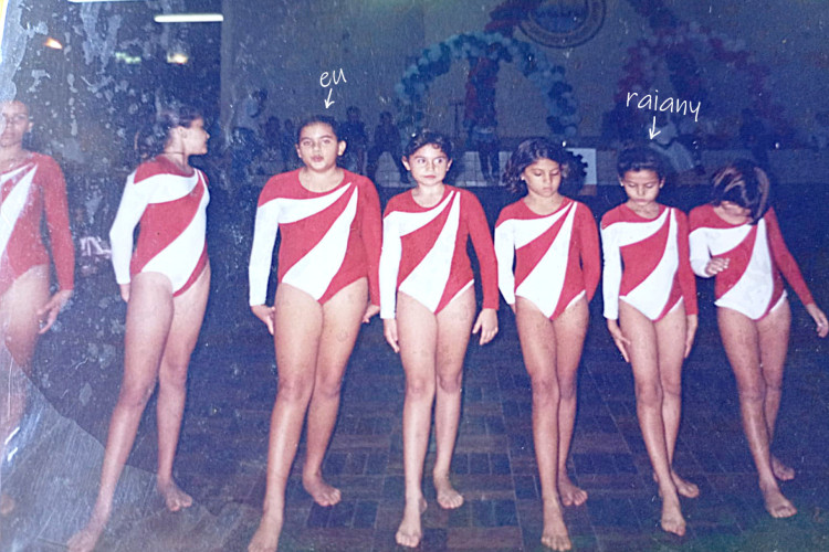 Apresentação de ginástica em Limoeiro do Norte, em 1997