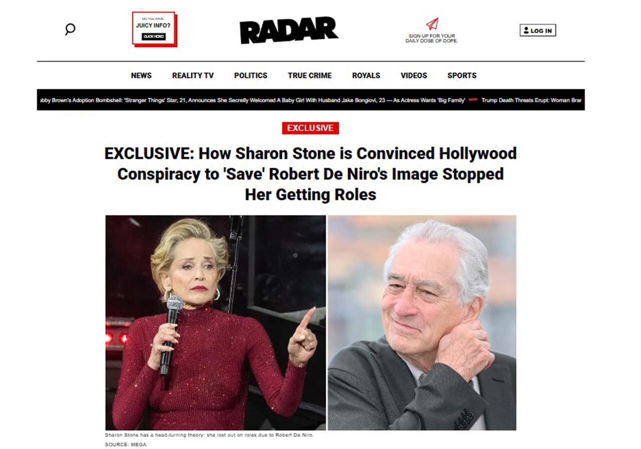 A atriz suspeita que sua indicação ao Oscar de Melhor Atriz em 1996 por Cassino (1995), protagonizado por ela e De Niro, com direção do cineasta Martin Scorsese. tenha gerado retaliações na indústria. Ela afirmou que sua carreira esfriou logo após o reconhecimento. Assim, crê que houve um esforço para minimizar seu destaque.