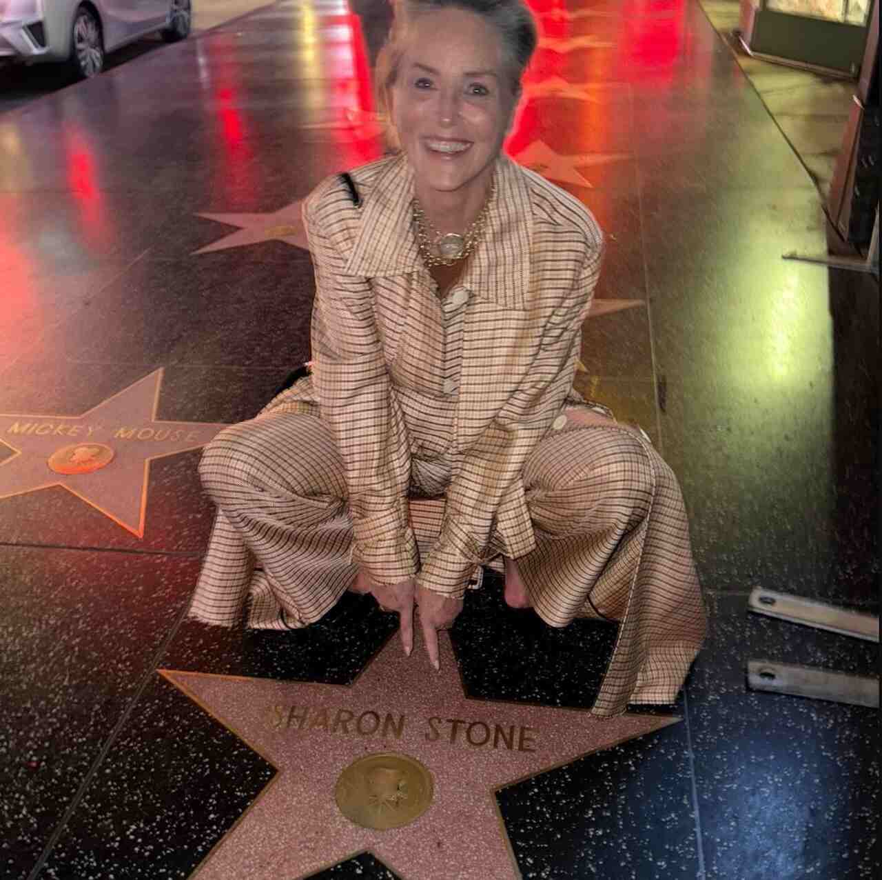 Em reconhecimento à sua trajetória como atriz, Sharon Stone foi homenageada com uma estrela na disputada Calçada da Fama de Hollywood.