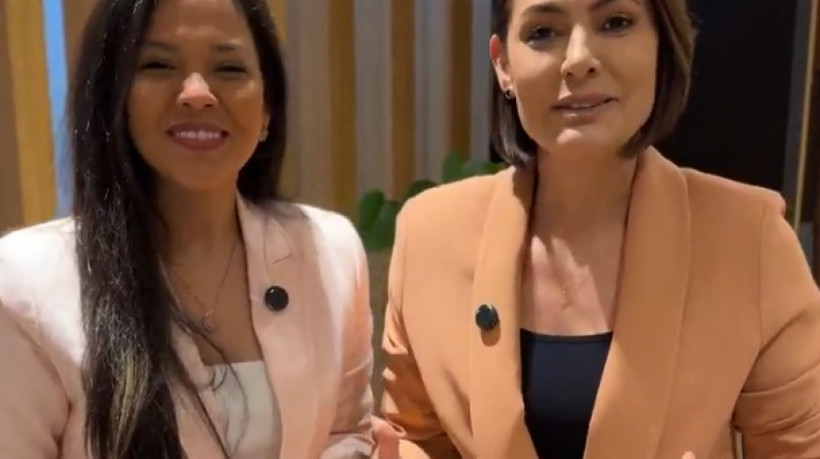 Michelle Bolsonaro e Priscila Costa