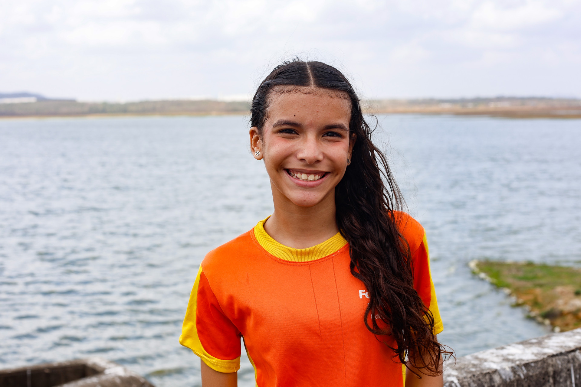 FORTALEZA, CEARÁ,  BRASIL- 14.10.2025: Maria Giselly, 12. A Defesa Civil de Fortaleza (DCFor) promove, entre os dias 13 e 19 de outubro, a Semana Municipal de Prevenção e Redução de Desastres.  (Daniel Galber/Especial para O POVO)