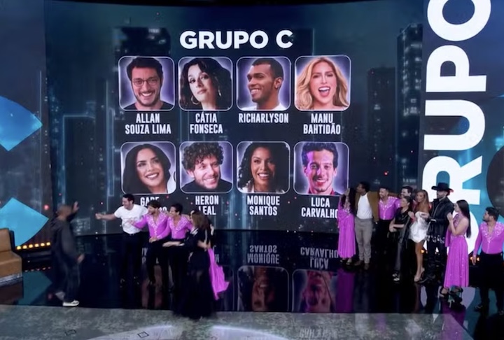 O grupo C incluiu o ator Allan Souza Lima, a apresentadora Catia Fonseca, o ex-jogador Richarlyson e a cantora Manu Bahtidão. 