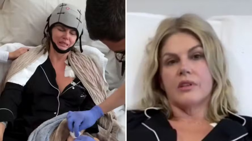 Após cirurgia para inserção de cateter, Val Marchiori tranquilizou os fãs e divulgou imagens de sua primeira sessão de quimioterapia