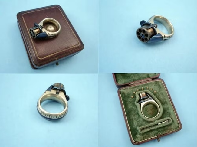 Aliança mortal: Se um espião te pedir em casamento, desconfie: esse anel criado em 1870 era capaz de disparar sete tiros!