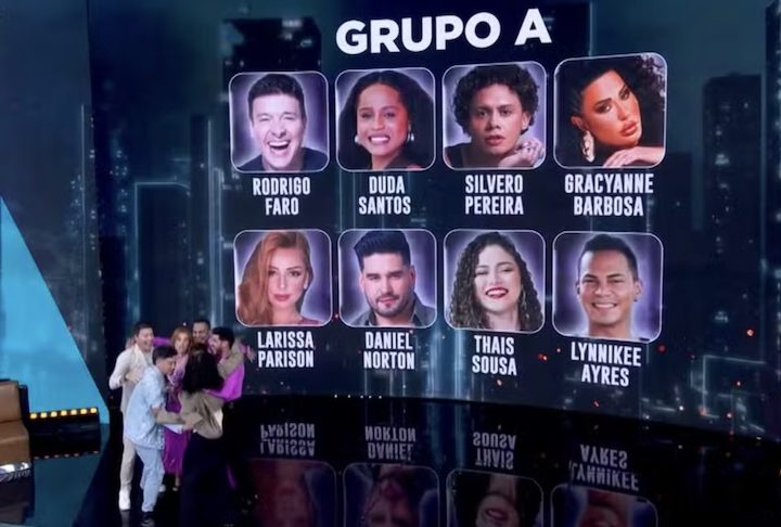 O grupo A ficou composto pelo apresentador Rodrigo Faro, os atores Duda Santos e Silvero Pereira, e a influenciadora Gracyanne Barbosa.