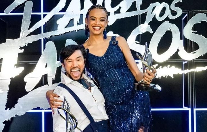 Edição 2020, Lucy Ramos: Com 119,8 pontos, a atriz se sagrou campeã ao lado do professor Reginaldo Sama dançando valsa e tango na final. A também atriz Daniella Winits ficou em 2º, e Giullia Buscacio em 3º.