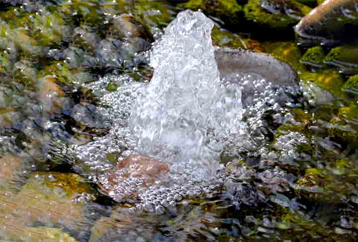O Hamza apresenta características de um curso d’água: tem nascente e foz, vazão e diferentes velocidades.