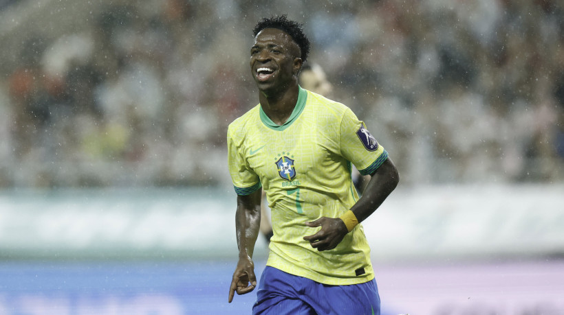 Atacante Vinicius Júnior comemora gol no amistoso Coreia do Sul x Brasil