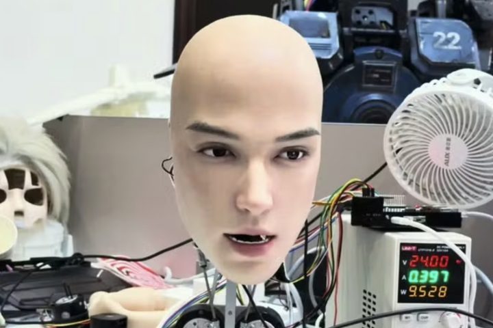 A AheadForm apresentou um protótipo chamado Origin M1, uma cabeça robótica com traços humanos que impressiona pelo realismo.