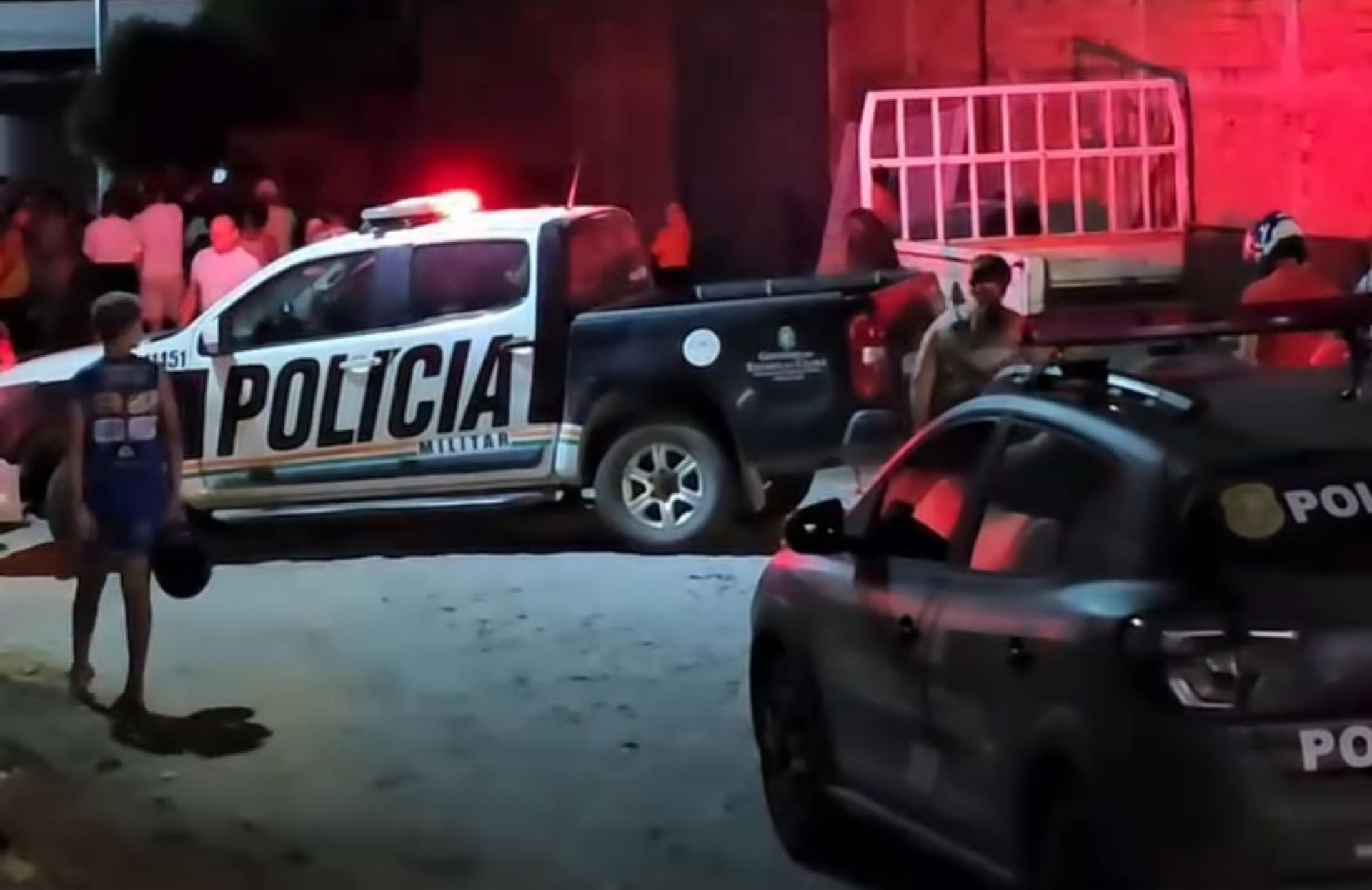 Crime aconteceu em 17 de outubro deste ano na rua Edson Gomes Távora, no bairro Maranhão, em Itapipoca (Foto: Reprodução/Leitor Via WhatsApp O POVO)