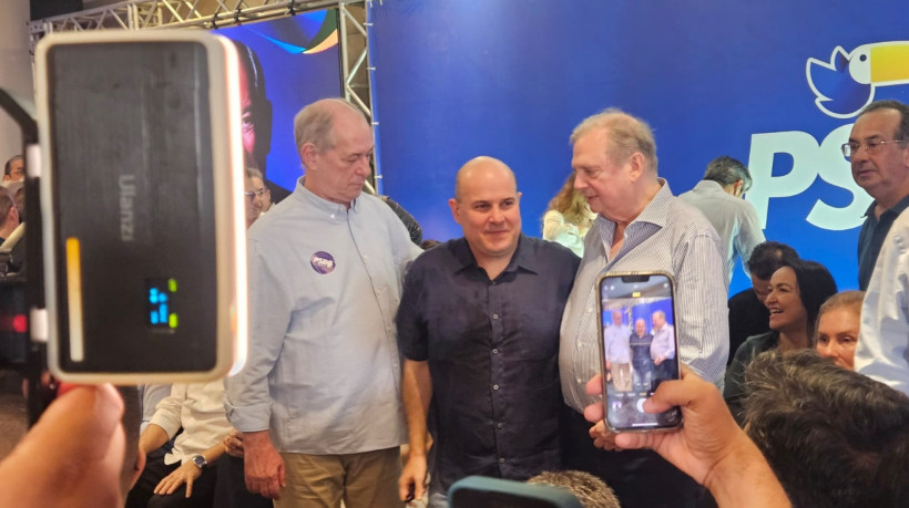 Ciro Gomes, Roberto Cláudio e Tasso Jereissati na filiação do ex-ministro ao PSDB