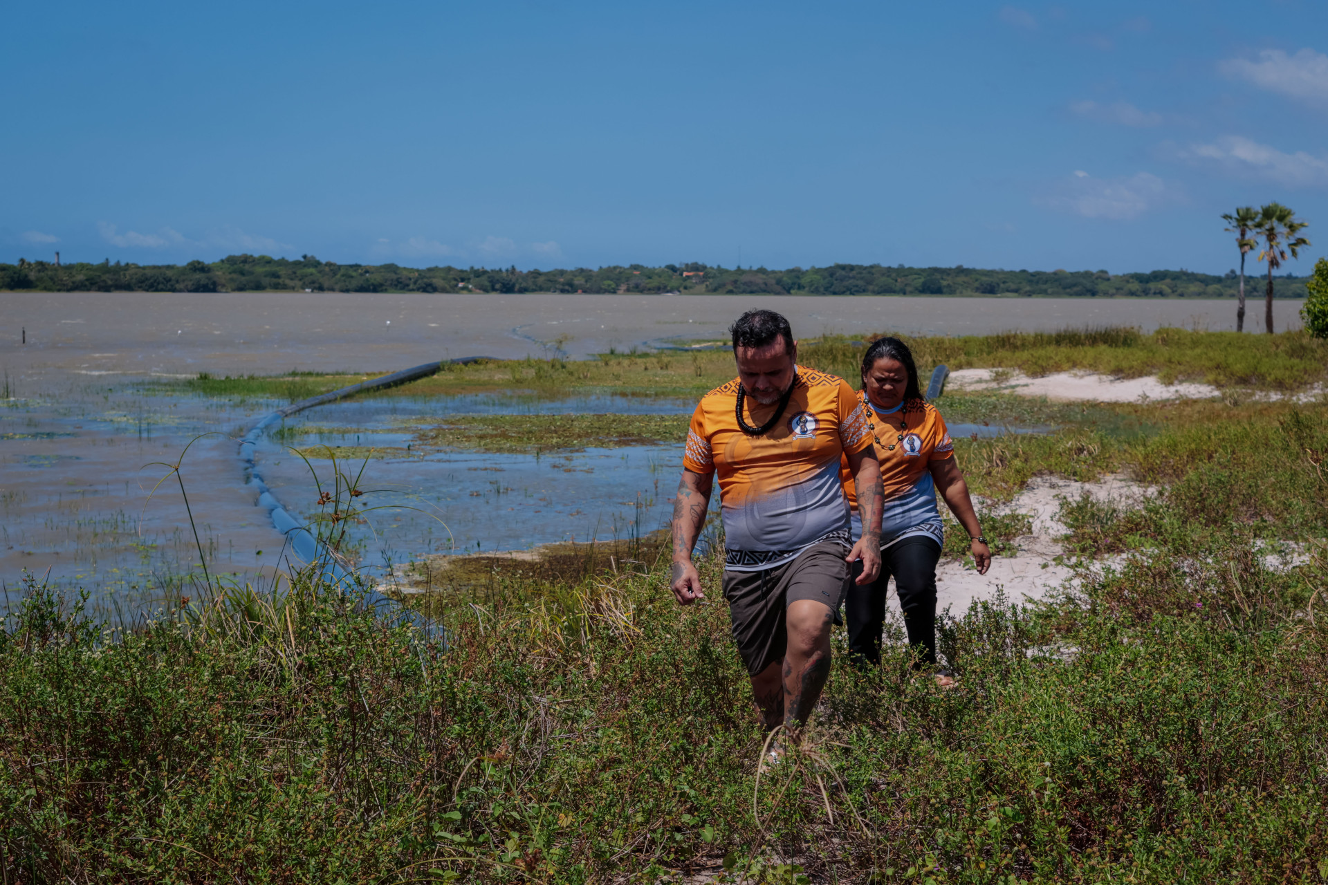 POVO Anacé que vive em Caucaia teme impactos do projeto do data center (Foto: Aurelio Alves)