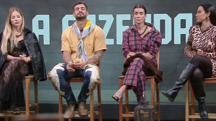 Nizam, Saory e Tamires estão na quinta roça de A Fazenda 2025. O trio foi formado após Michelle Barros vencer a prova do fazendeiro e escapar da berlinda.