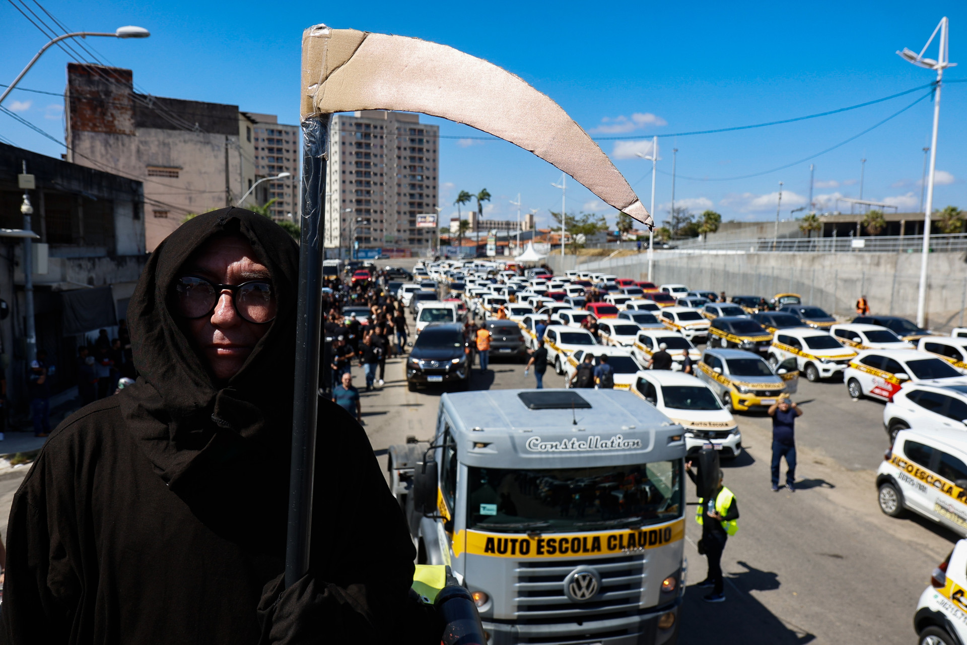 ATO ocorreu simultaneamente em cinco estados do Nordeste (Foto: DANIEL GALBER/ESPECIAL PARA O POVO)