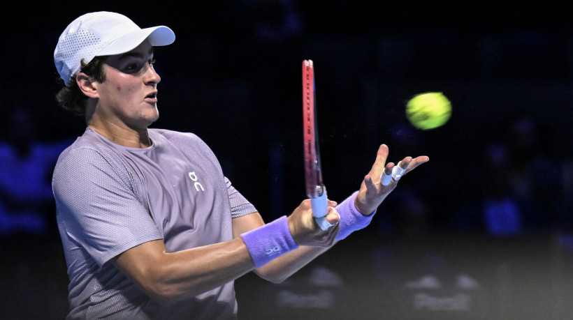 João Fonseca durante partida contra Denis Shapovalov