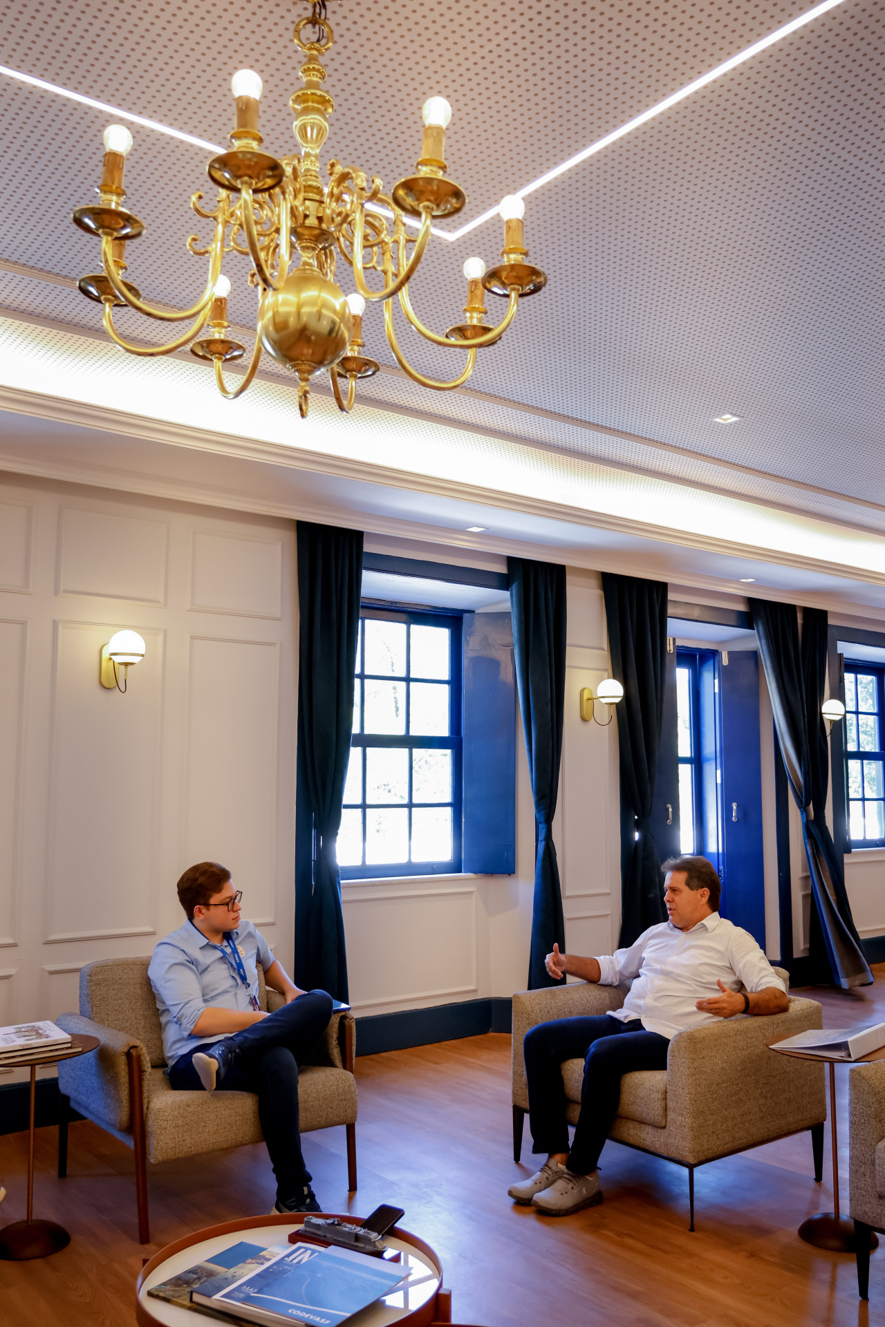 (Foto: AURÉLIO ALVES)Evandro Leitão em entrevista exclusiva ao colunista Guilherme Gonsalves, um ano após o resultado eleitoral