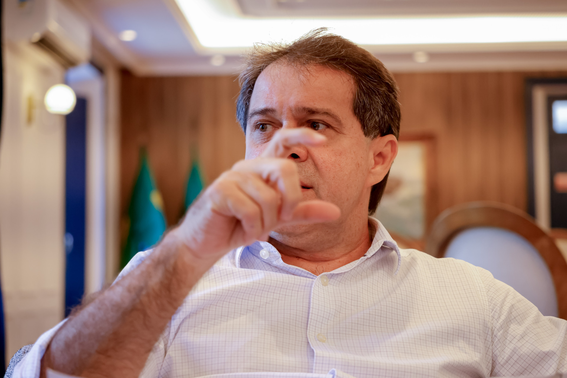 (Foto: AURÉLIO ALVES)FORTALEZA, CE, BRASIL, 23-10-2025: Evandro Leitão, Entrevista exclusiva para O POVO, reporter Guilherme Gonçalves. falando sobre um ano da eleição de 2024. (Foto:Aurelio Alves / Jornal O POVO)