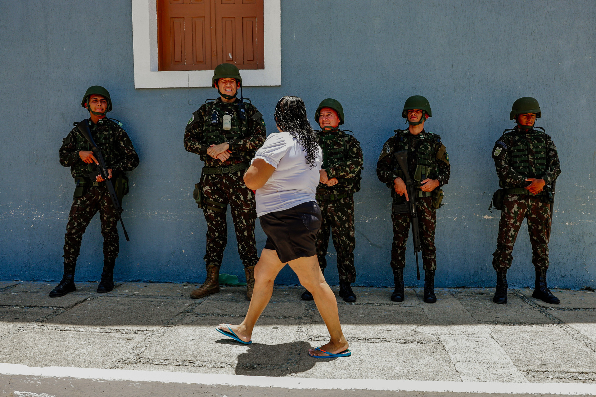 ELEIÇÃO para prefeito de Santa Quitéria teve reforço de segurança (Foto: FCO FONTENELE)