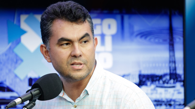Na foto, presidente do PDT em Fortaleza, Iraguass&uacute; Filho, em participa&ccedil;&atilde;o no Jogo Pol&iacute;tico (27/10/2025)