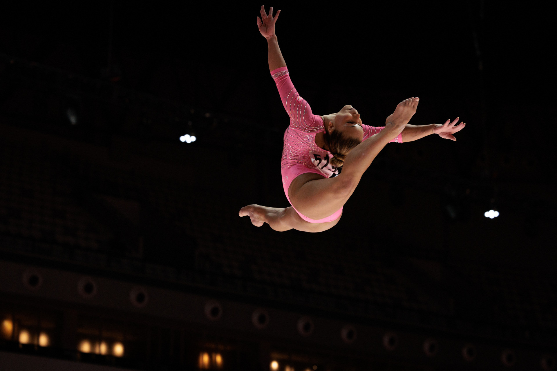 A brasileira Flavia Saraiva terminou em quarto por centésimos (Foto: YASUYOSHI CHIBA/AFP)