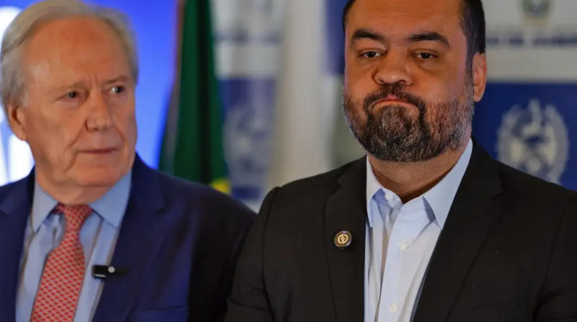 ￼MINISTRO da Justiça, Ricardo Lewandowski, e o governador do Rio de Janeiro, Cláudio Castro