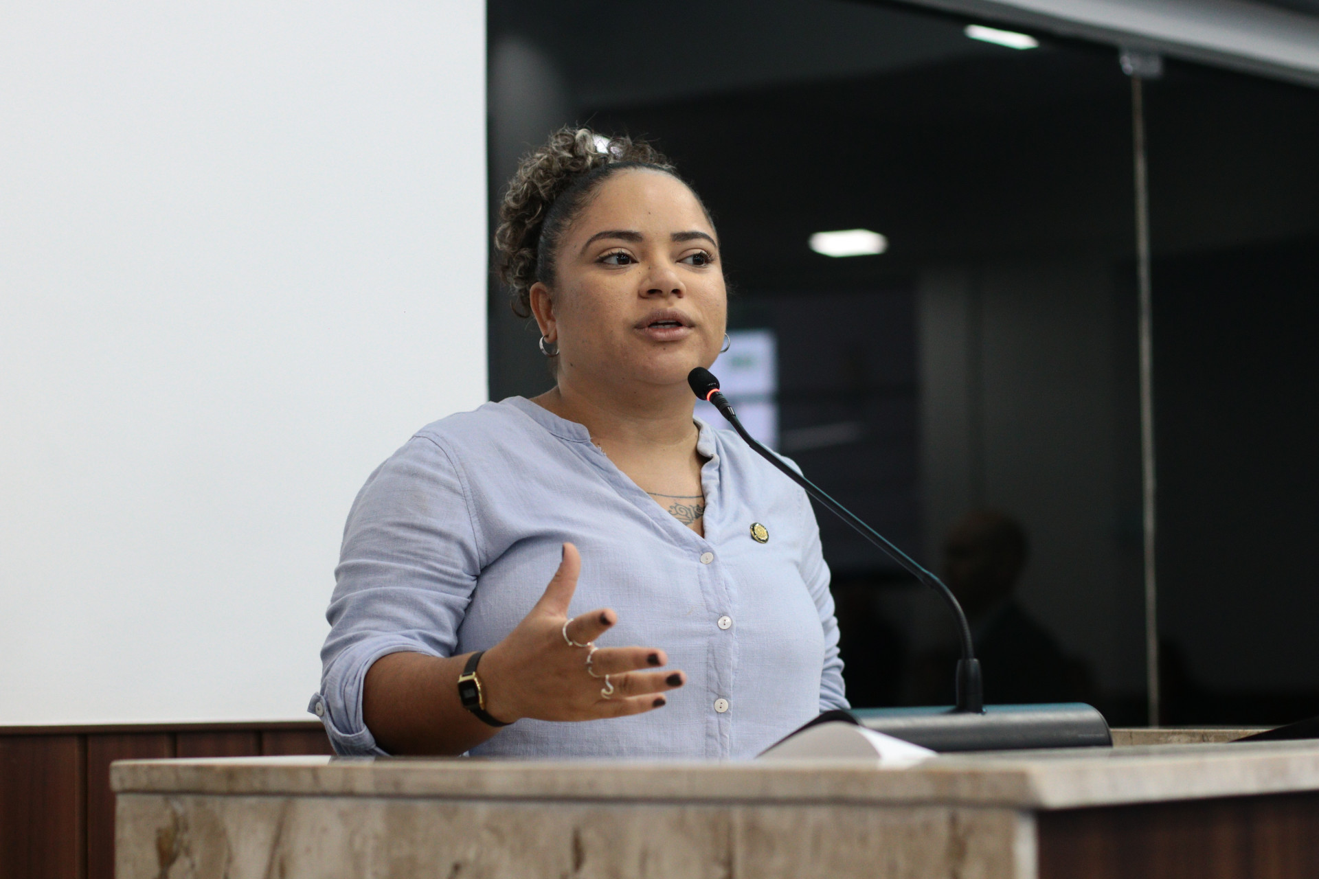 Mari Lacerda é líder do PT na Câmara Municipal de Fortaleza (Foto: LUCIANO MELO/ CMFOR)