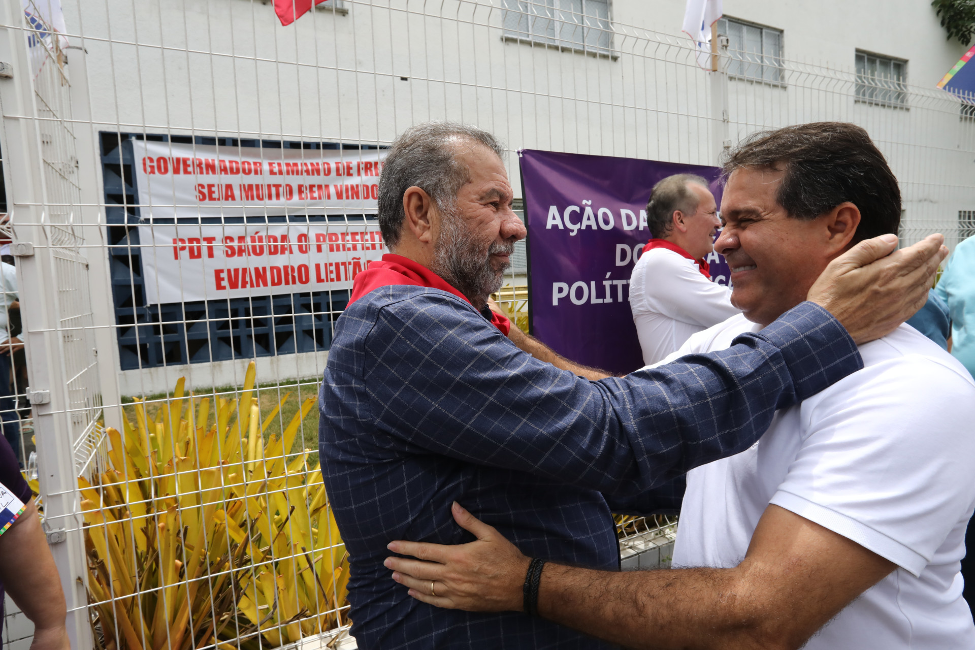 Carlos Lupi e Evandro Leitão (Foto: FÁBIO LIMA/O POVO)