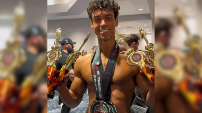Filho de Carla Perez e Xanddy vence campeonato de fisiculturismo nos EUA