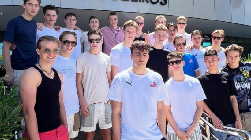 Atletas do NTG Baerum em Fortaleza