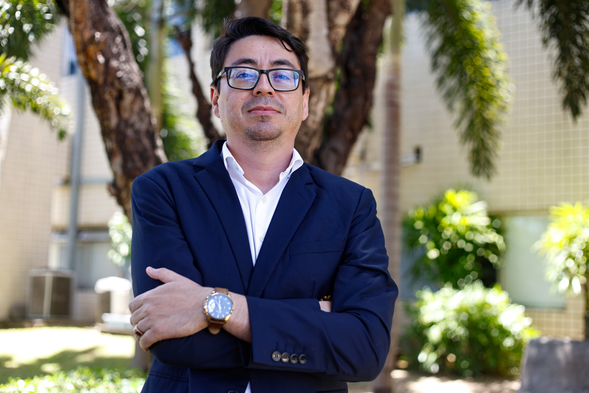 FORTALEZA, CEARÁ,  BRASIL- 04.11.2025:.  Rodger Raniery - Presidente do Ferroviário no Esportes O POVO.  (Daniel Galber/Especial para O POVO) (Foto: Daniel Galber/Especial para O POVO)