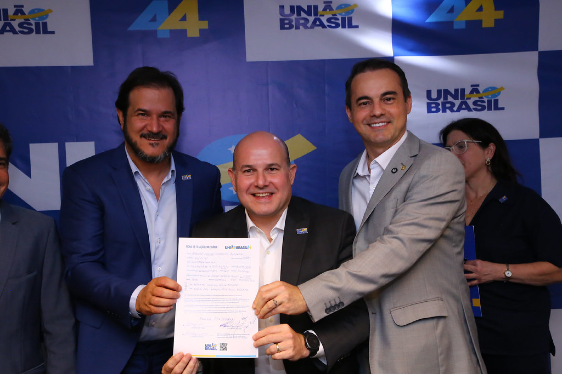 ￼FILIAÇÃO reuniu lideranças do União Brasil e nomes do PL (Foto: Tauan Alencar/União Brasil)