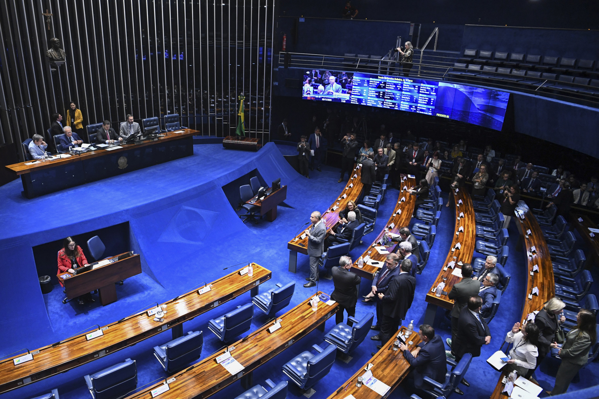 ￼PLENÁRIO do Senado Federal, cuja agenda pode ser impactada (Foto: Jonas Pereira/Ag. Senado)