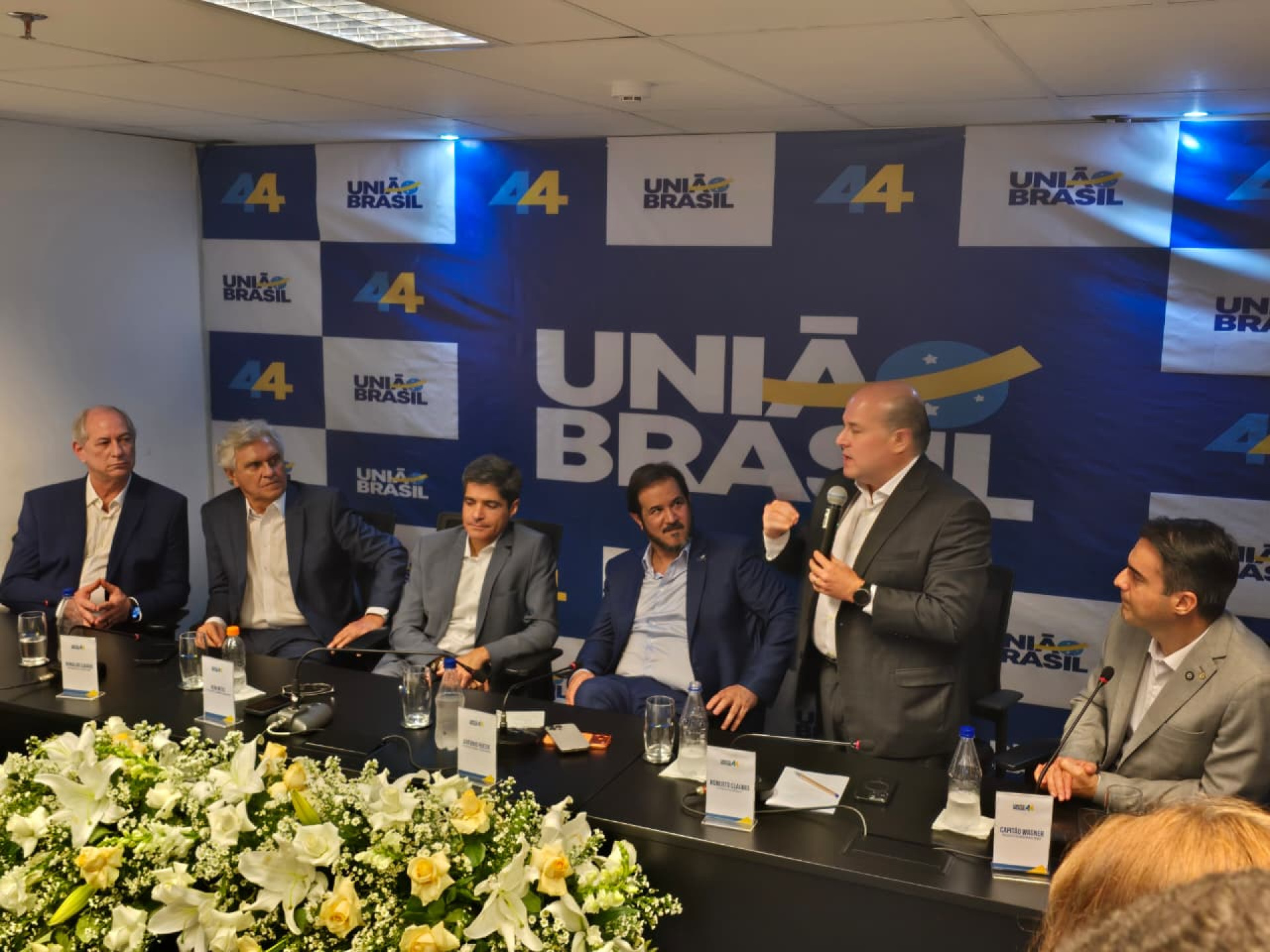 Filiação de Roberto Cláudio ao União Brasil em Brasília (Foto: João Paulo Biage/O POVO)