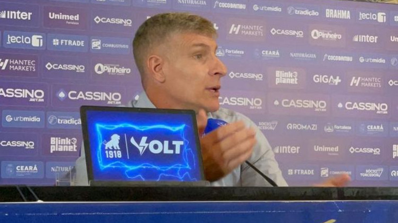 Martín Palermo ressalta confiança no Fortaleza após empate no Clássico-Rei