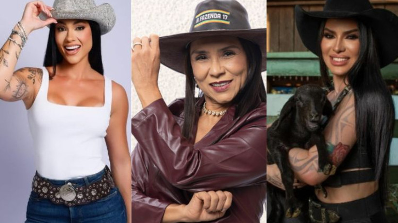 Enquete UOL A Fazenda: 7ª roça foi formada por Rayane Figliuzzi, Tamires Assis e Yoná Sousa
