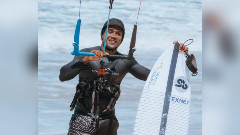 Artur Santos é hexacampeão brasileiro de kite wave