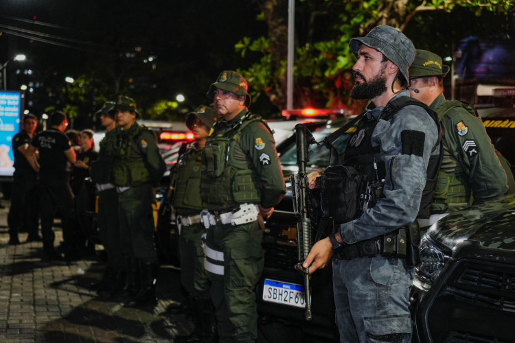 ￼SAÍDA da Operação Saturação Total, na Praça da Parangaba