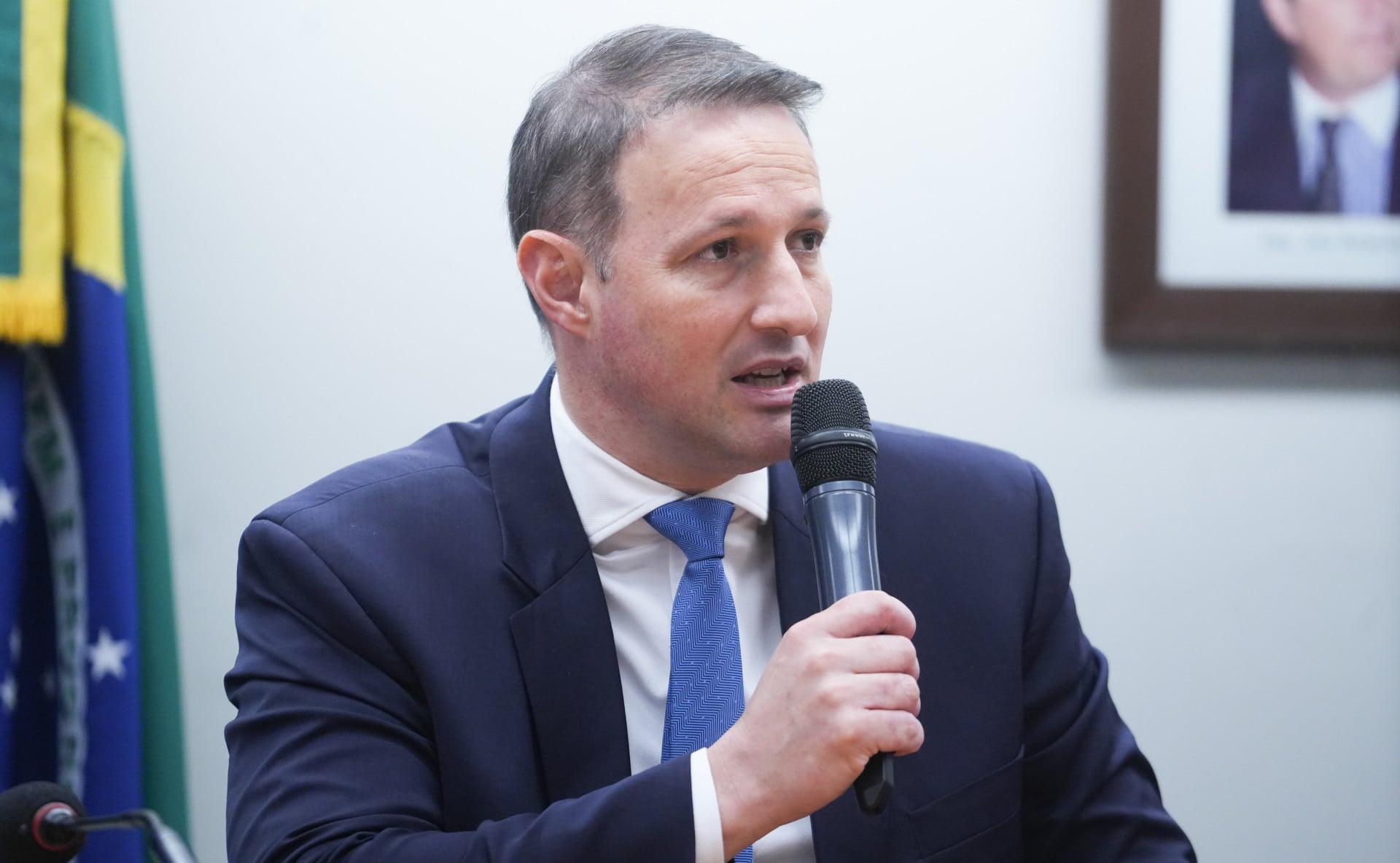 Deputado reassumiu cargo na Câmara (Foto: Pablo Valadares / Câmara dos Deputados)