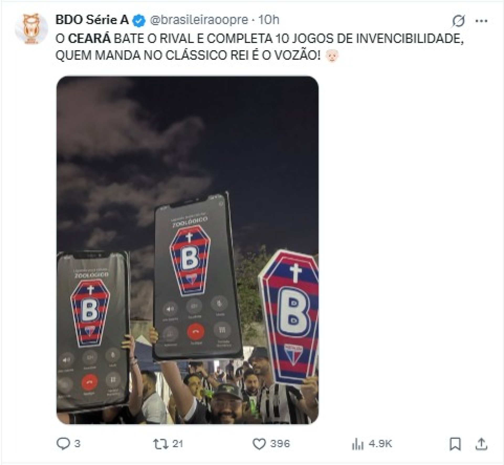 Perfis nas redes sociais compartilharam alguns memes após o empate no Clássico-Rei desta quinta, 6