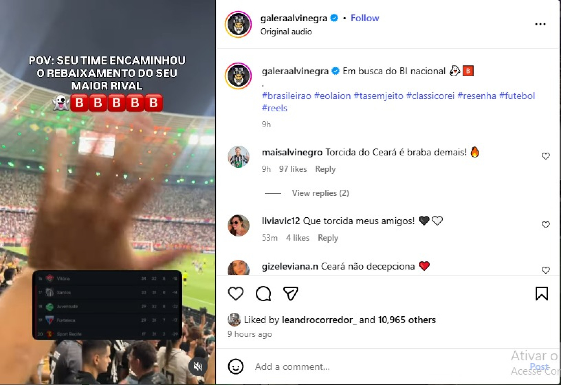 Perfis nas redes sociais compartilharam alguns memes após o empate no Clássico-Rei desta quinta, 6