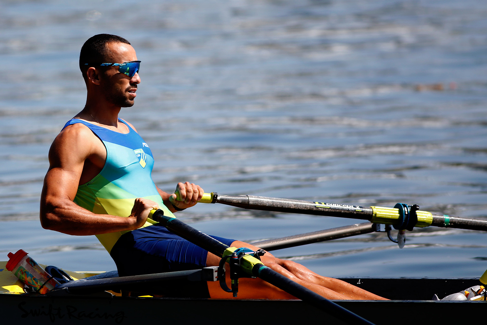David Souza teve bom desempenho no Mundial de remo costal (Foto: Satiro Sodré/Remo Brasil)