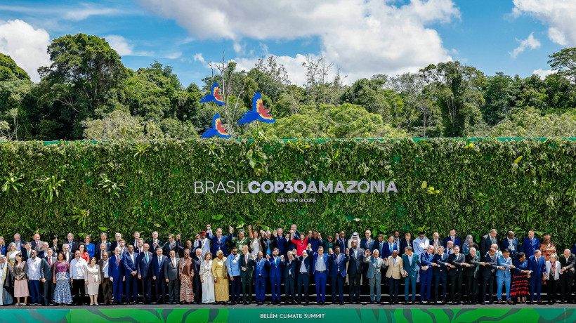 Presidente da República, Luiz Inácio Lula da Silva, durante a fotografia oficial da Cúpula do Clima (COP30). Parque da Cidade – Belém (PA)

