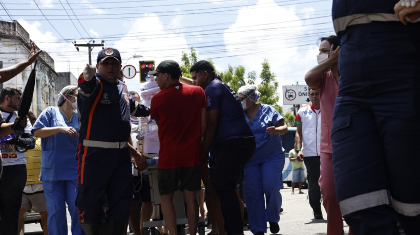 Incêndio é registrado no Hospital César Cals, em Fortaleza 