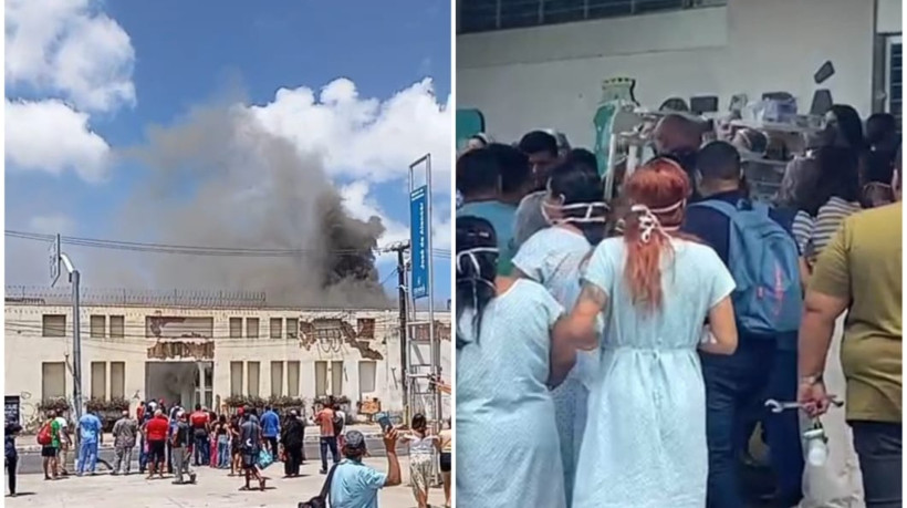 Pacientes precisam ser retirados da unidade hospitalar 